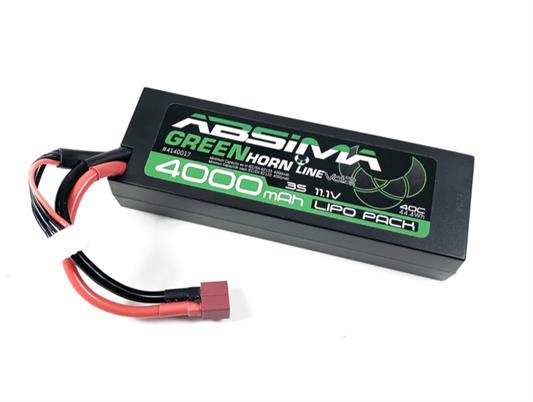 Absima - 4140017 - 11.1V Lipo batteri med 4000 mAh, 50C i Hardcase med Deans stik