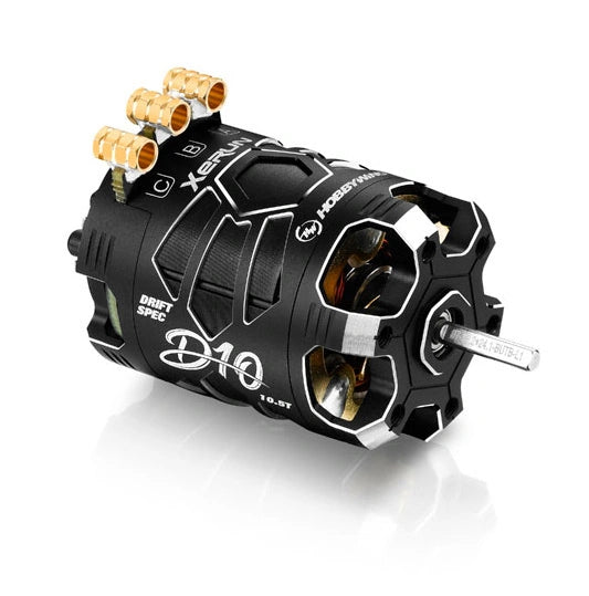 HobbyWing XeRun D10 10.5T Drift Motor BL Sensored - Black | RC Kongen