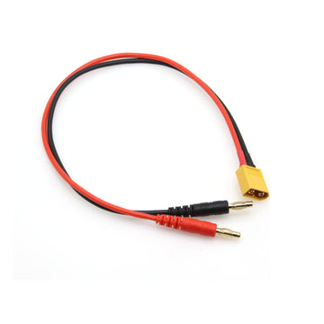 KRWPC125 - Opladekabel med XT-60 hunstik og 4mm bananstik