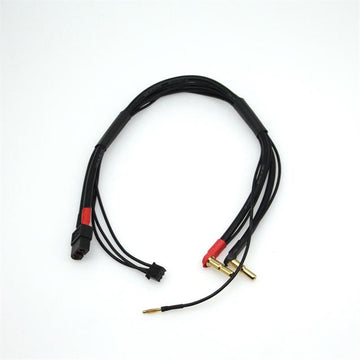 Opladekabel til 2 cellet batterier med 4/5mm guldstik og 2mm balancestik, XT-60 til Oplader