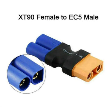 Adapterstik EC5 hanstik til XT-90 hunstik