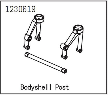 Absima - 1230619 - Body Shell Post front