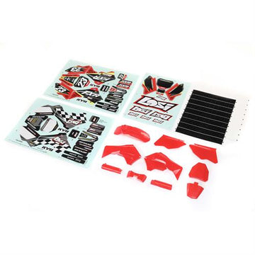 Losi - LOS260000 - Red Plastics with Wraps: Promoto-MX