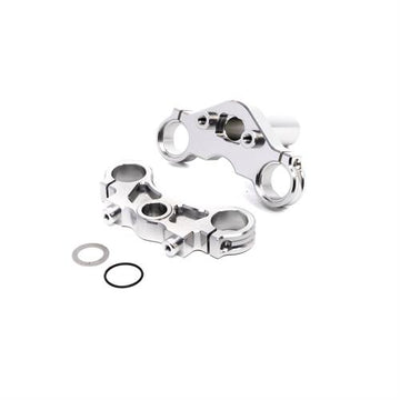 Losi - LOS364006 - Aluminum Triple Clamp Set, Silver: Promoto-MX