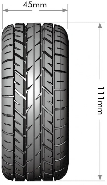 LouiseRC - T3154SB - SC-ROCKET - 1/10 Short Course Tire Set - Mounted - Soft - Black Wheels - Removable 1-10 SC Hex - 12,14,17mm