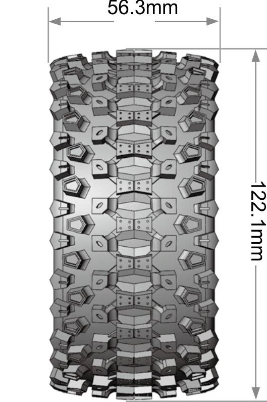 LouiseRC - T3313SX - ST-UPHILL 1/10 Soft MFT (Removable 12, 14 & 17mm Hex) (2)