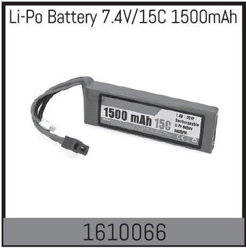 7.4V LiPo Battery 15C 1500mAh