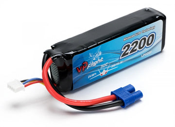 Vapex - VPLP020EC3 - 11.1V 2200 mAh 30C Lipo batteri med
EC3 stik
