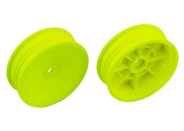 2WD Forfælge til 1/10 Buggy biler - 12mm hex, Gule fælge