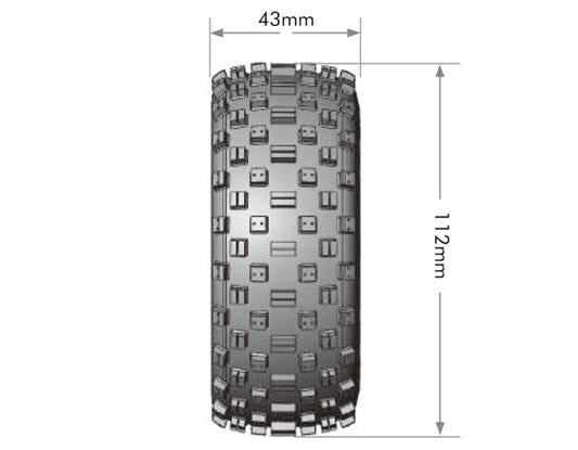 LouiseRC - T3229SB - Tires & Wheels SC-ROCK (Removable Hex 4pcs) Soft (2)