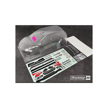 SKODA Fabia RS Rally2 1/10 190mm rally clear body, Hard 1,2mm (wing included)