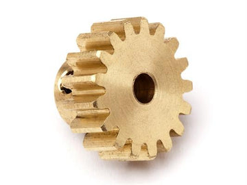 17T Brass Pinion Gear (0.8 M / 32DP 3.175 Shaft)