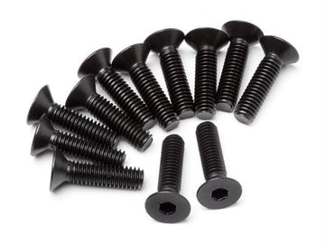 Flat Head Screw M4x16mm 12 Pcs