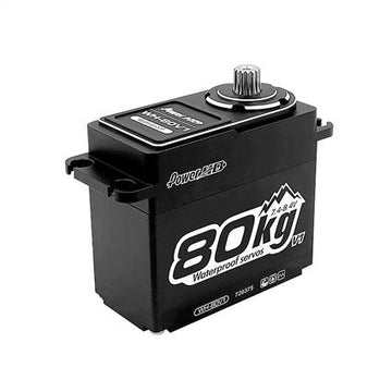 PowerHD - PHD033 - 1/5 Servo Digital - 0.16 sek/ 80 kg ved 8.4V - Vandtæt og metal gear