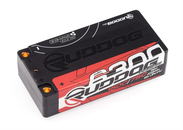 Ruddog - RP-0679 - 7.6V Lipo Batteri med 6300mAh med 150C og 5mm guldstik