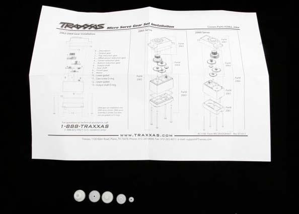 Traxxas Ingranaggi in Nylon Ricambio 2065A e 2065T art. TXX2064A Traxxas Ingranaggi in Nylon Ricambio 2065A e 2065T art. TXX2064A