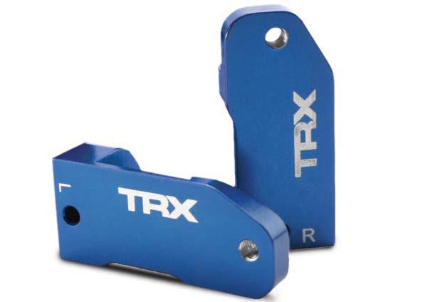 Traxxas - TRX3632A - 30 graders Caster blok i blå aluminium - 2 stk - inkl. skruer 2.5x31.5 mm