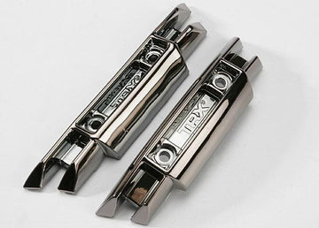Traxxas - TRX5335x - Bumpers, front and rear (black chrome)