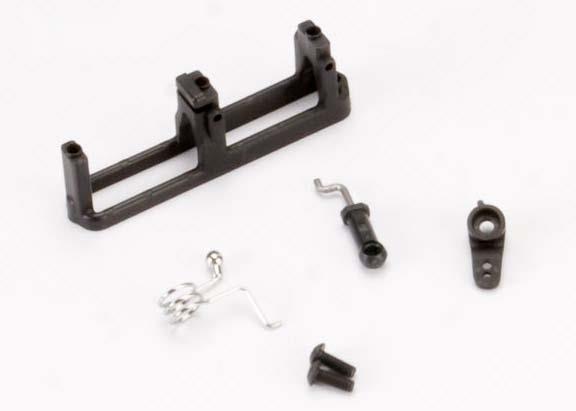 Traxxas - TRX5668 - Linkage, shift (includes: ball collar, spring, ball cup, servo horn, linkage wire)/ shift servo mount/ 3x8mm BCS (2)