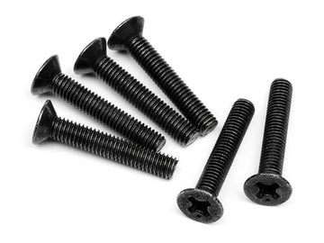 Flat Head Screw M3X18Mm (6Pcs)