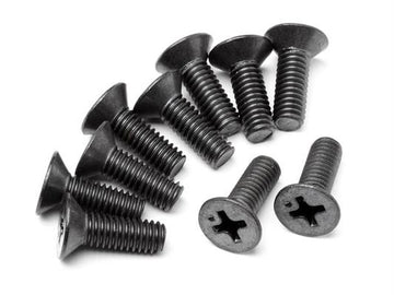 Flat Head Screw M4X12Mm (6Pcs)