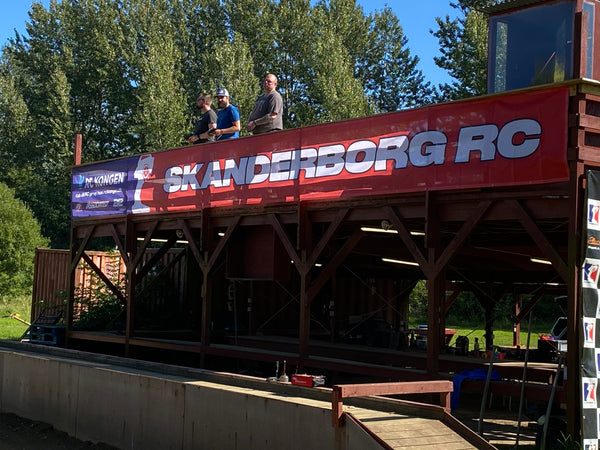 Flot banner på Skanderborg RC Klubben's køretårn!