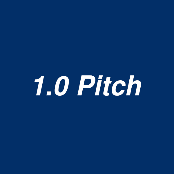 1.0 Pitch Motortandhjul