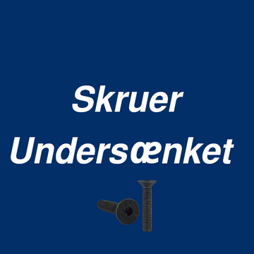 Undersænket skruer