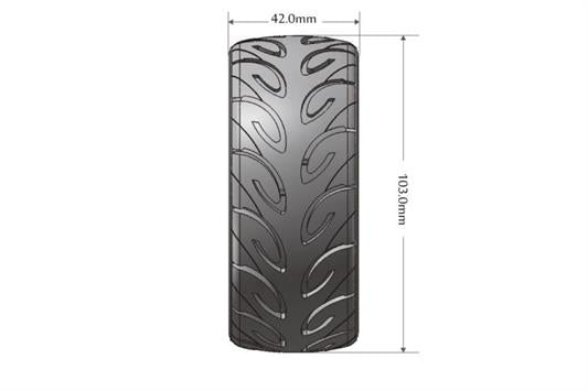 GT-TARMAC Onroad dæk på 1/8 fælge med 17mm hex - Supersoft - MTF - 2 stk