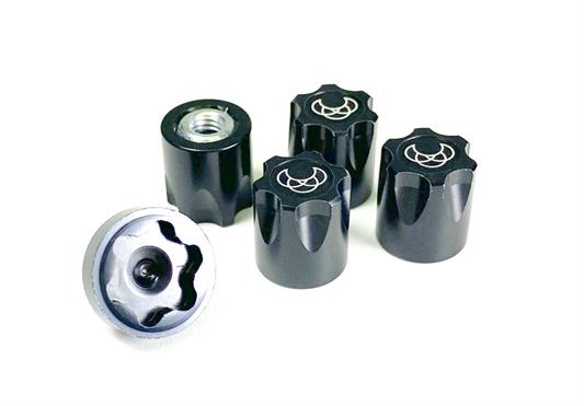 Absima - 2560024 - 12 mm Aluminium møtrik M4 - sort