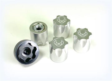 Absima - 2560025 - 12 mm Aluminium møtrik M4 - sølv