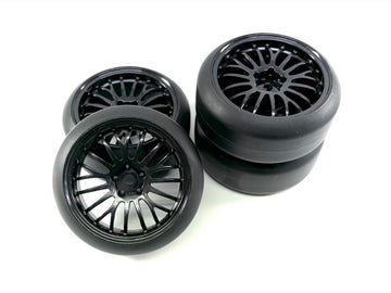 Absima - 2510052 - 1/10 Drift tyre 26mm Wheels The Pimp black - 4 stk