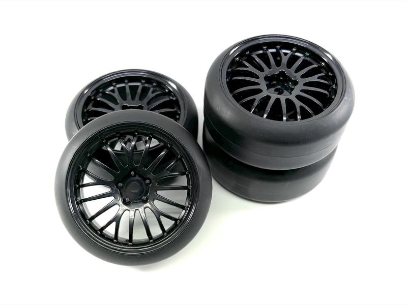 Absima - 2510052 - 1/10 Drift Wheel Set ""The Pimp"" black (4