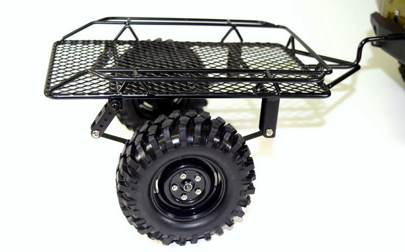 Absima - 2320081 - Metal Trailer for 1/10 Crawler Cars