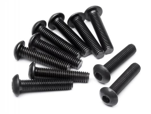 HPI - HP100559 - BUTTON HEAD SCREW M3x14mm (HEX SOCKET/10pcs)