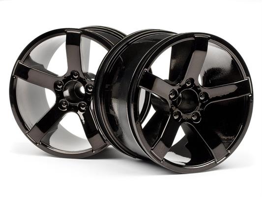 HPI - HP101309 - Bullet Mt Wheels Black Chrome (Pr)