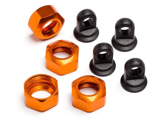 HPI - HP101752 - SHOCK CAPS TROPHY SERIES 4PCS (ORANGE)