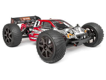 Clear Trophy Truggy Body W/Window Masks And Decals