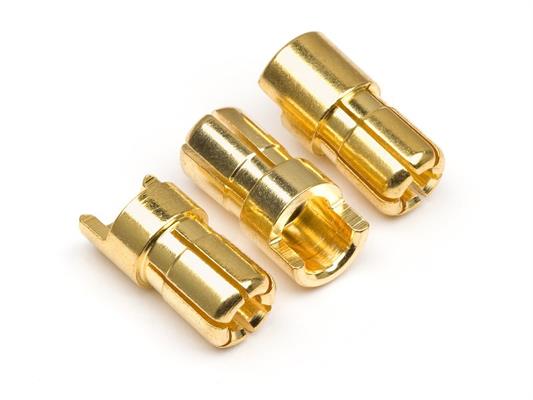 HPI - HP101952 - Male Gold Connectors (6.0Mm Dia) (3 Pcs)