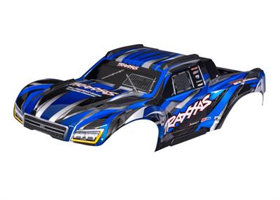 Traxxas - TRX10211-Blue - Body, Maxx Slash®, blue (painted)/ decal sheet (assembled with body support, body plastics, & latches for clipless mounting