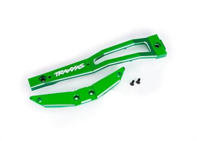 Traxxas - TRX10221-GRN - Chassis brace, front, 6061-T6 aluminum (green-anodized/ 2.5x6mm CCS (with threadlock) (2)