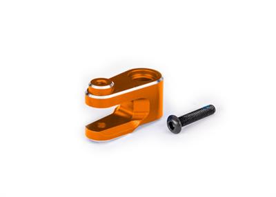 Traxxas - TRX10247 -ORNG - Servo horn, steering, 6061-T6 aluminum (orange-anodized)/ 3x15mm BCS (with threadlock) (1)