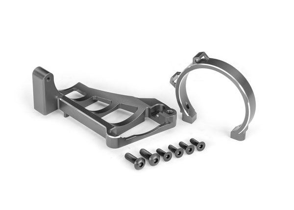 Traxxas - TRX10262-GRAY - Motor mount (front and rear) gray-anodized 6061-T6 aluminum) for use with #3483 motor