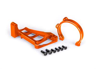 Traxxas - TRX10262-ORNG - Motor mount (front and rear) orng-anodized 6061-T6 aluminum) for use with #3483 motor