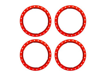 Beadlock Rings Alu Red (Pro Scale Wheel Alu System) (4)