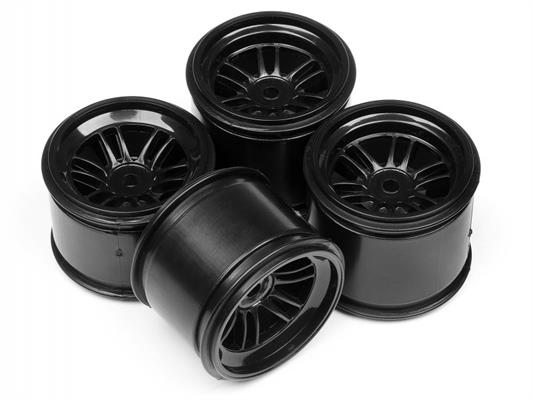 HPI - HP102824 - Ft01 Wheel Set (Black/Front 2Pcs/Rear 2Pcs)