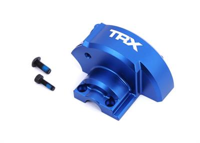 Traxxas - TRX10287-BLUE - Cover, gear (blue-anodized 6061-T6 aluminum)