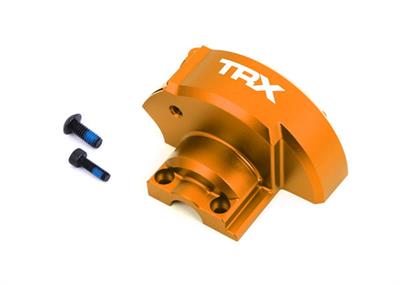 Traxxas - TRX10287-ORNG - Cover, gear (orange-anodized 6061-T6 aluminum)