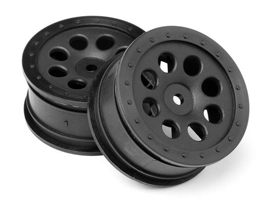 St-8 Wheel Black (0Mm Offset/2Pcs)
