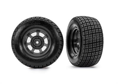 Traxxas - TRX10473 - Tires & Wheels Hoosier / Dirt Oval 2WD Front (2)